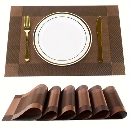 Heat-Resistant PVC Placemats | Washable & Non-Slip Table Mats