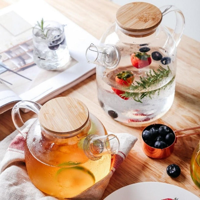 Elegant Clear Glass Tea Infuser Set