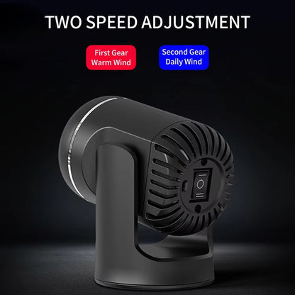 Portable Auto Heater with 360° Swivel & Safety Guard
