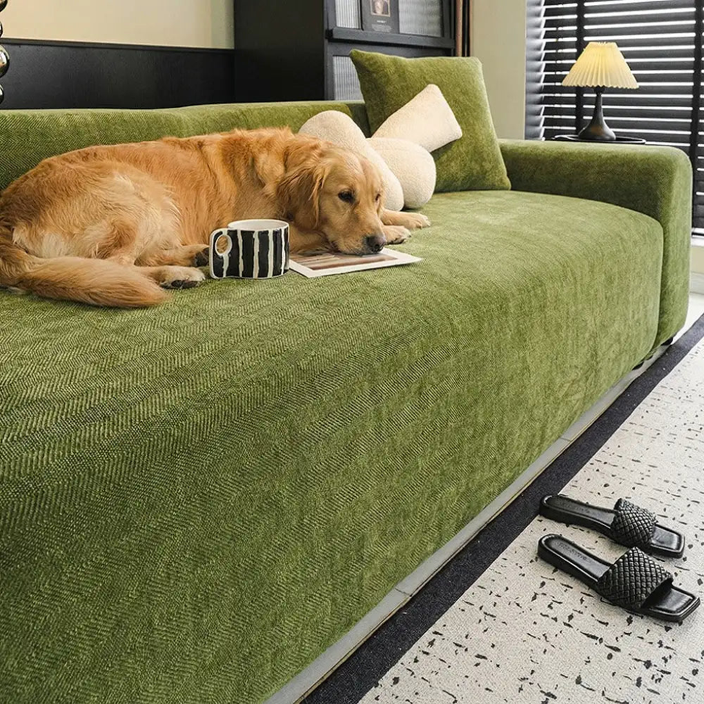 Herringbone Full-Coverage Protective Sofa Cover