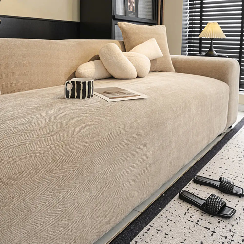 Herringbone Full-Coverage Protective Sofa Cover