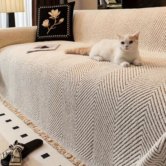 Waterproof Herringbone Sofa Shield Cover - Cofik