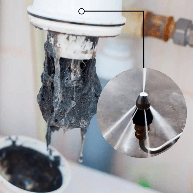 Heavy Duty Jet Nozzle for Clogged Pipe Cleaning