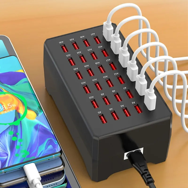 Compact 6 Port USB Charger Hub Station - Cofik