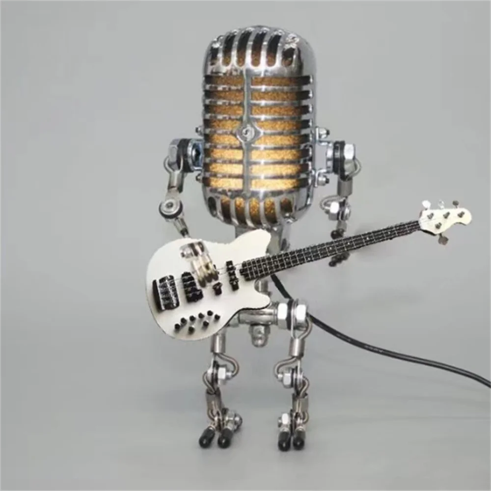 Adjustable Musical Desk Lamp with Guitar Pattern