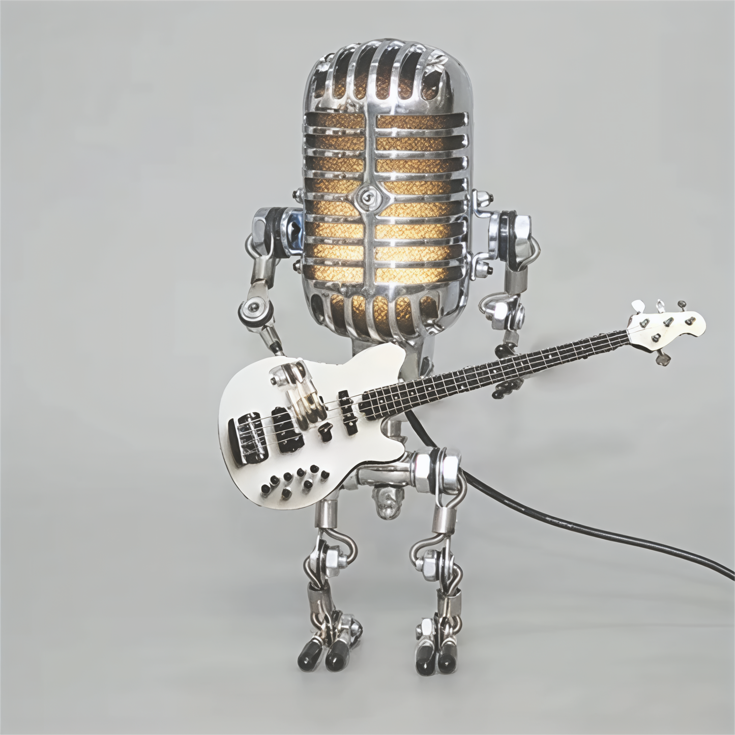 Unique Metal Guitar Table Lamp