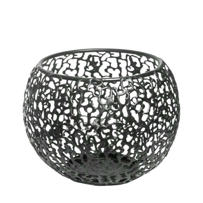 Clear Round Glass Candle Holder