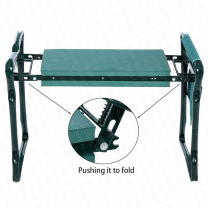 Portable Garden Kneeling Bench with Cushion
