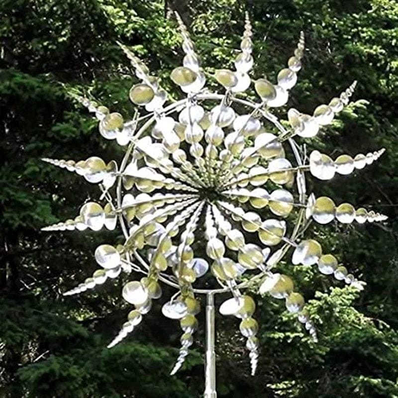 Decorative Metal Windmill Sculpture