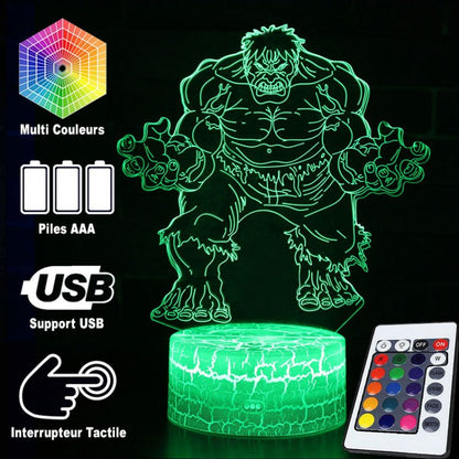 Cool Marvel Hulk Table Lamp