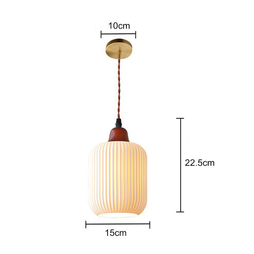Classic White Ceramic Pendant Dining Light