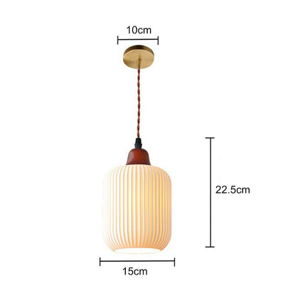 Classic White Ceramic Pendant Dining Light