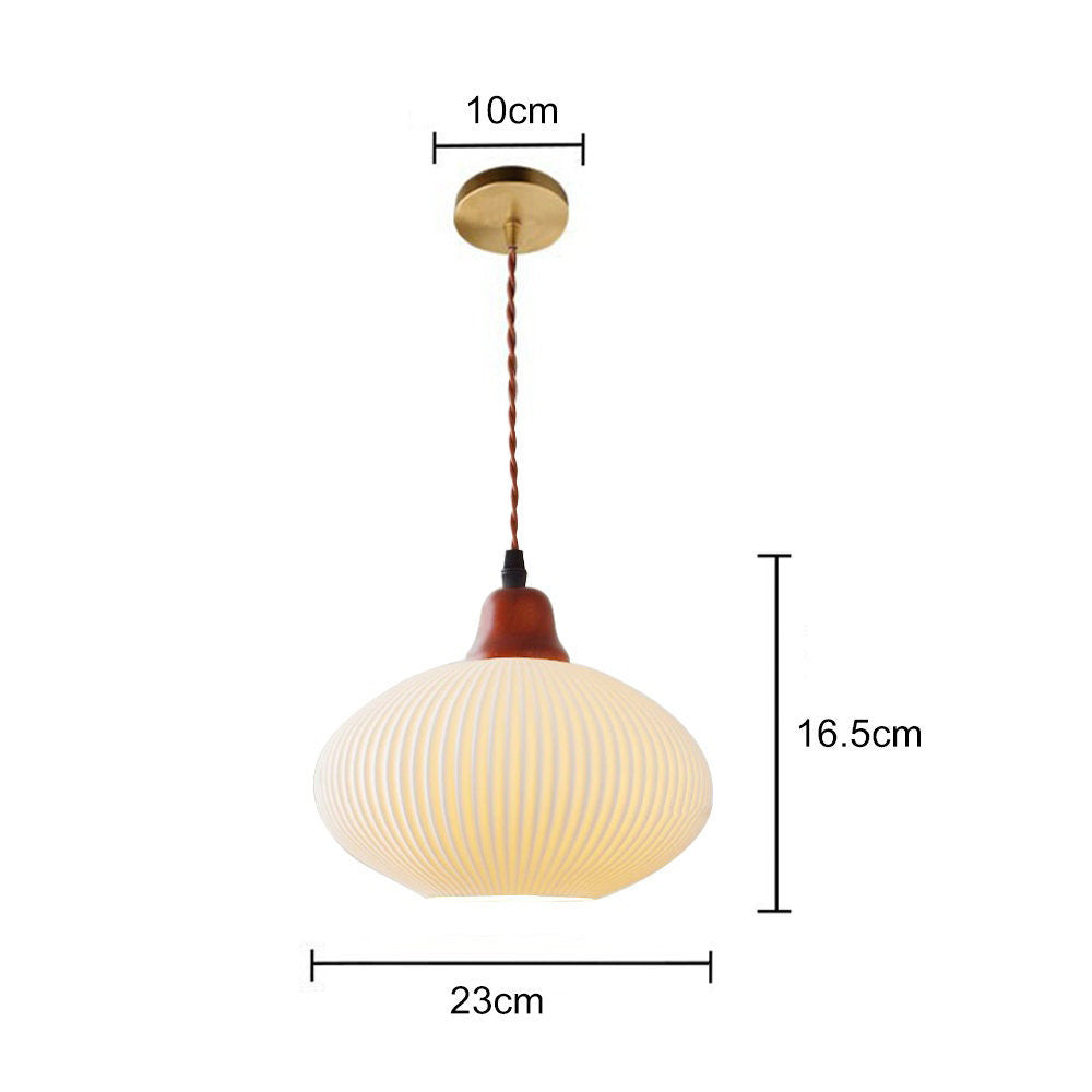 Classic White Ceramic Pendant Dining Light