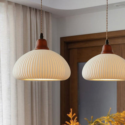Classic White Ceramic Pendant Dining Light