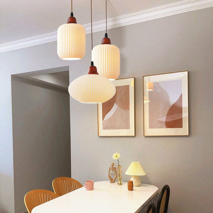 Classic White Ceramic Pendant Dining Light