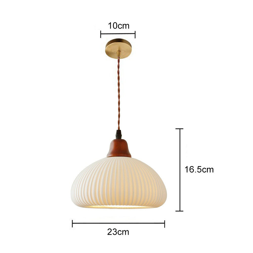 Classic White Ceramic Pendant Dining Light