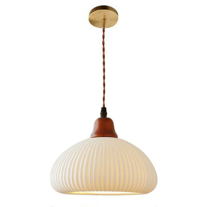 Classic White Ceramic Pendant Dining Light