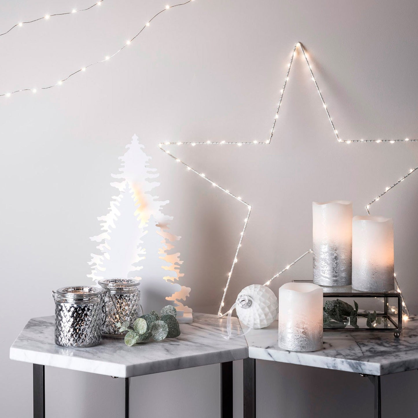 Festive Holiday Star Window String Light