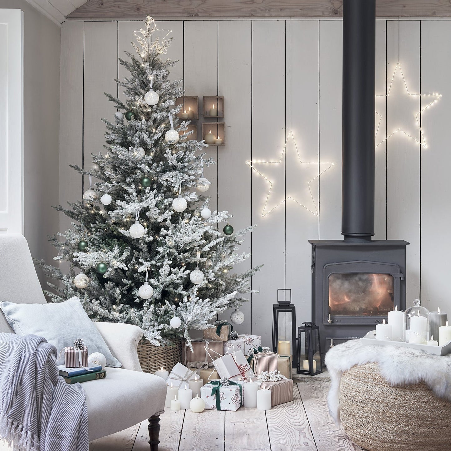 Festive Holiday Star Window String Light