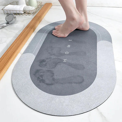 Soft Grip Anti-Slip Bath Mat for Quick Dry Bathroom Rug
