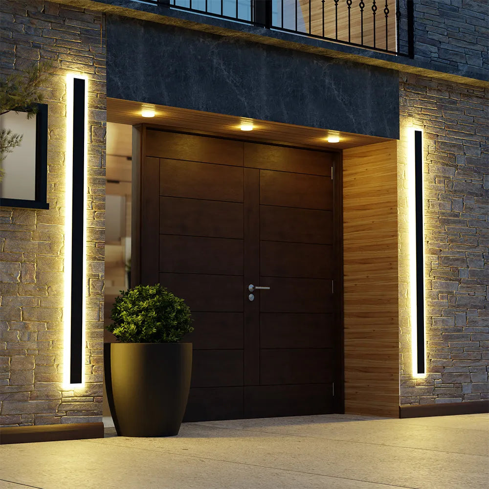 Thin Linear Contemporary LED Wall Light