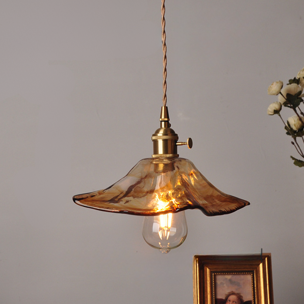 Classic Hanging Glass Light Fixture