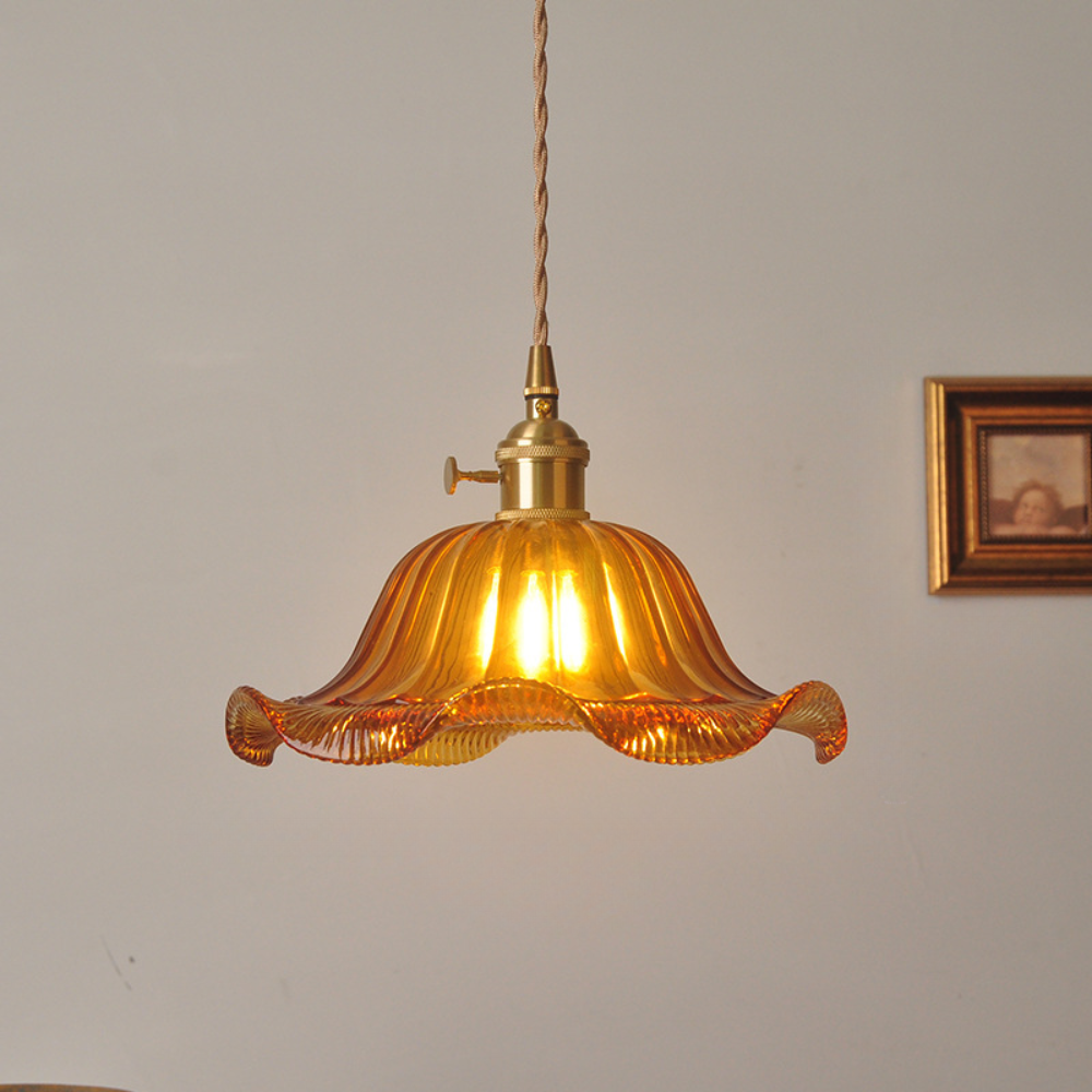 Classic Hanging Glass Light Fixture