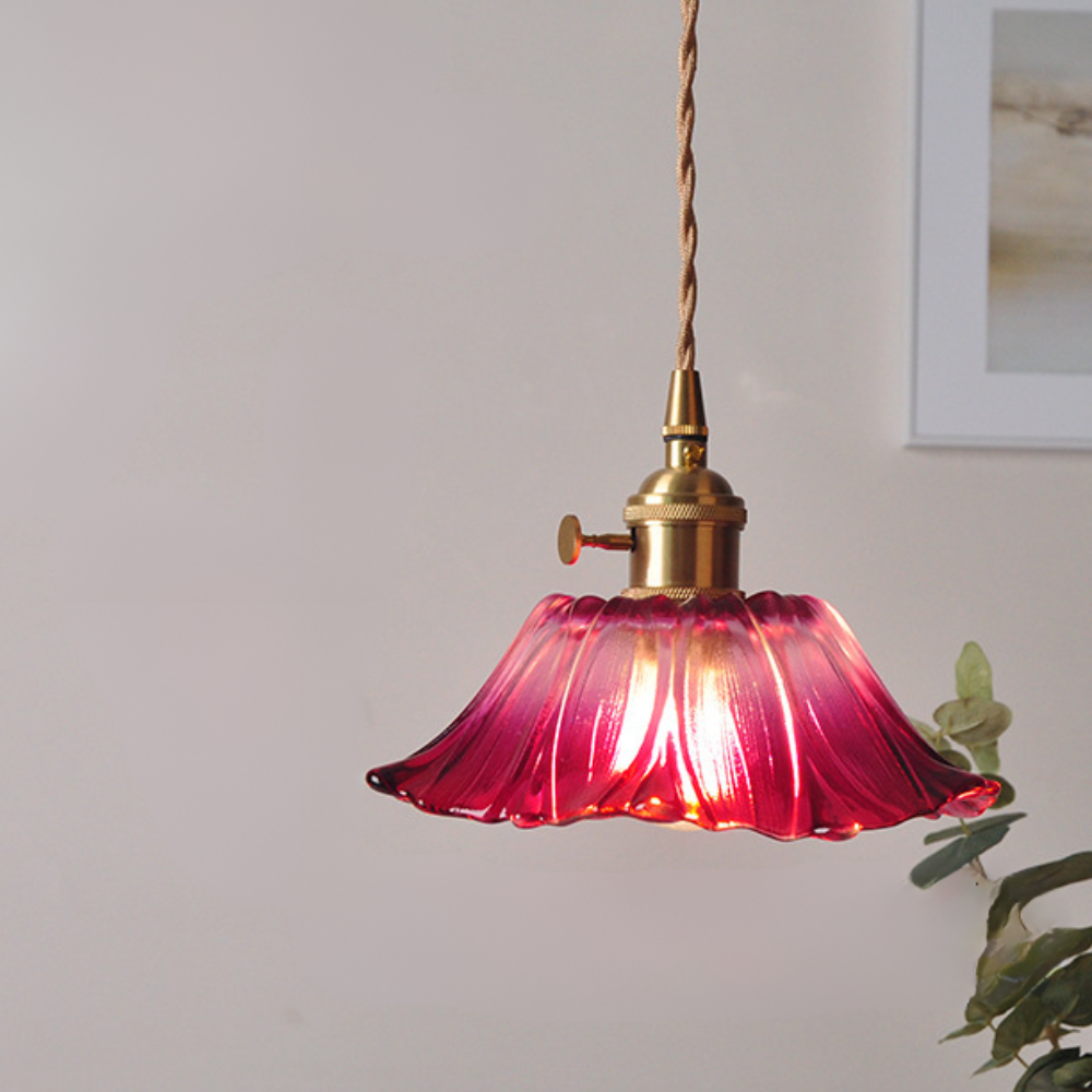 Classic Hanging Glass Light Fixture