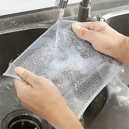 Effective Kitchen Mesh Scrubber Cloth Set