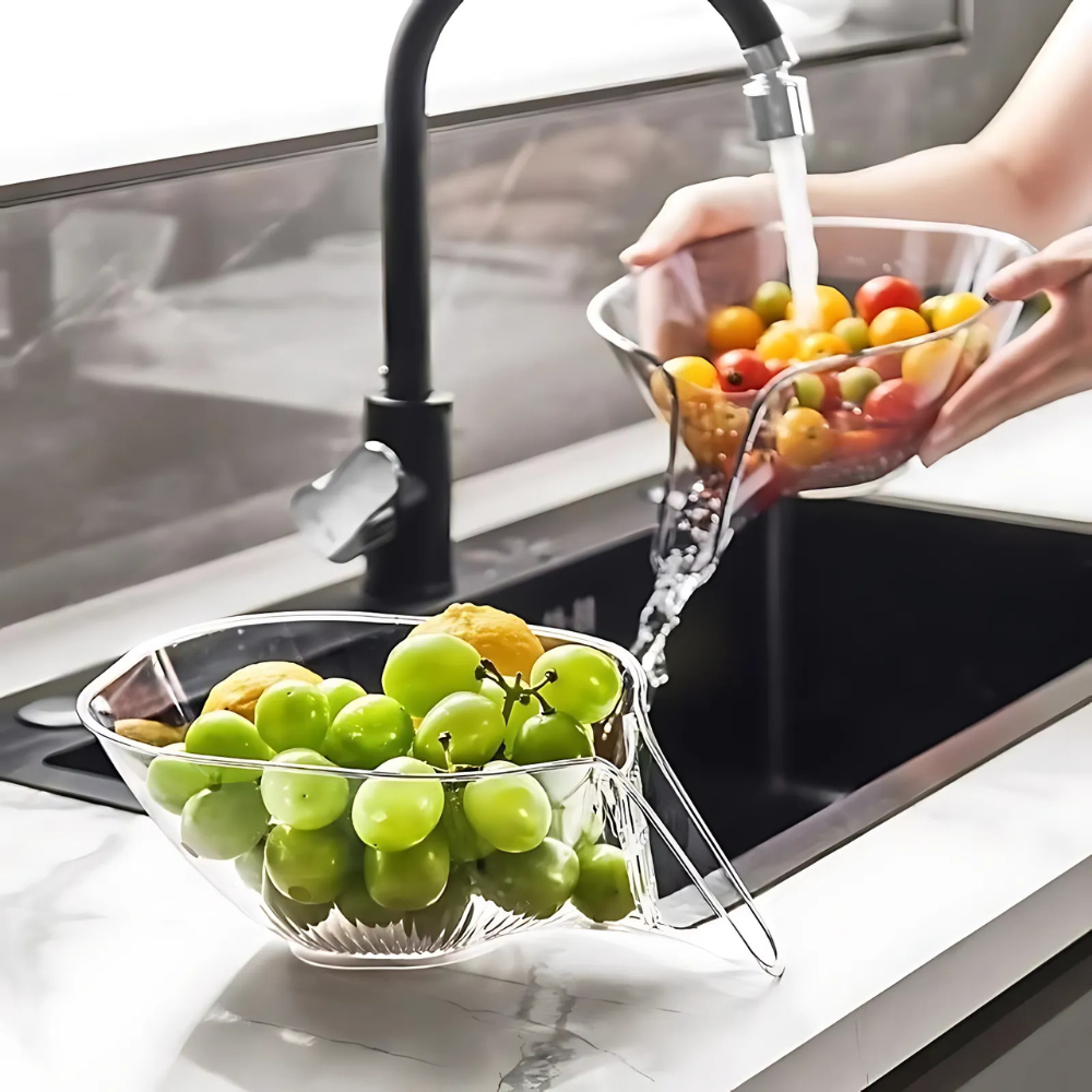 Easy Clean Collapsible Kitchen Strainer Bowl