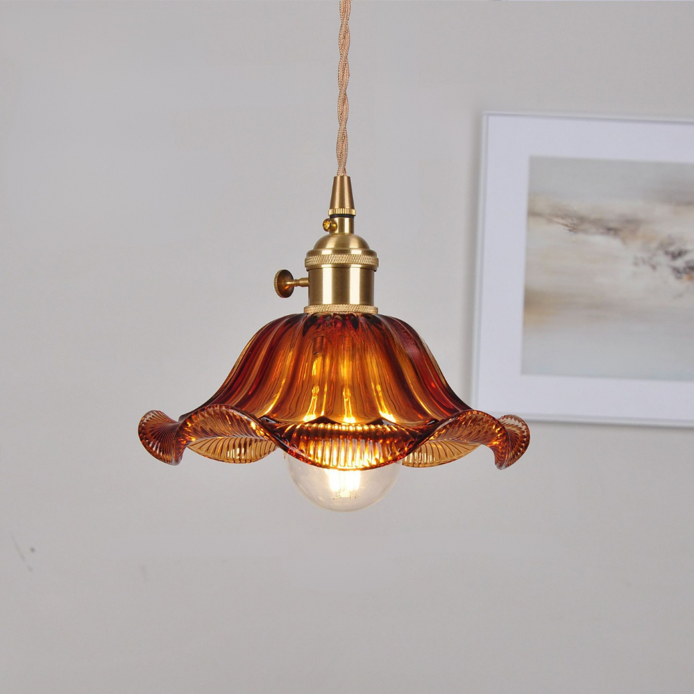 Classic Hanging Glass Light Fixture