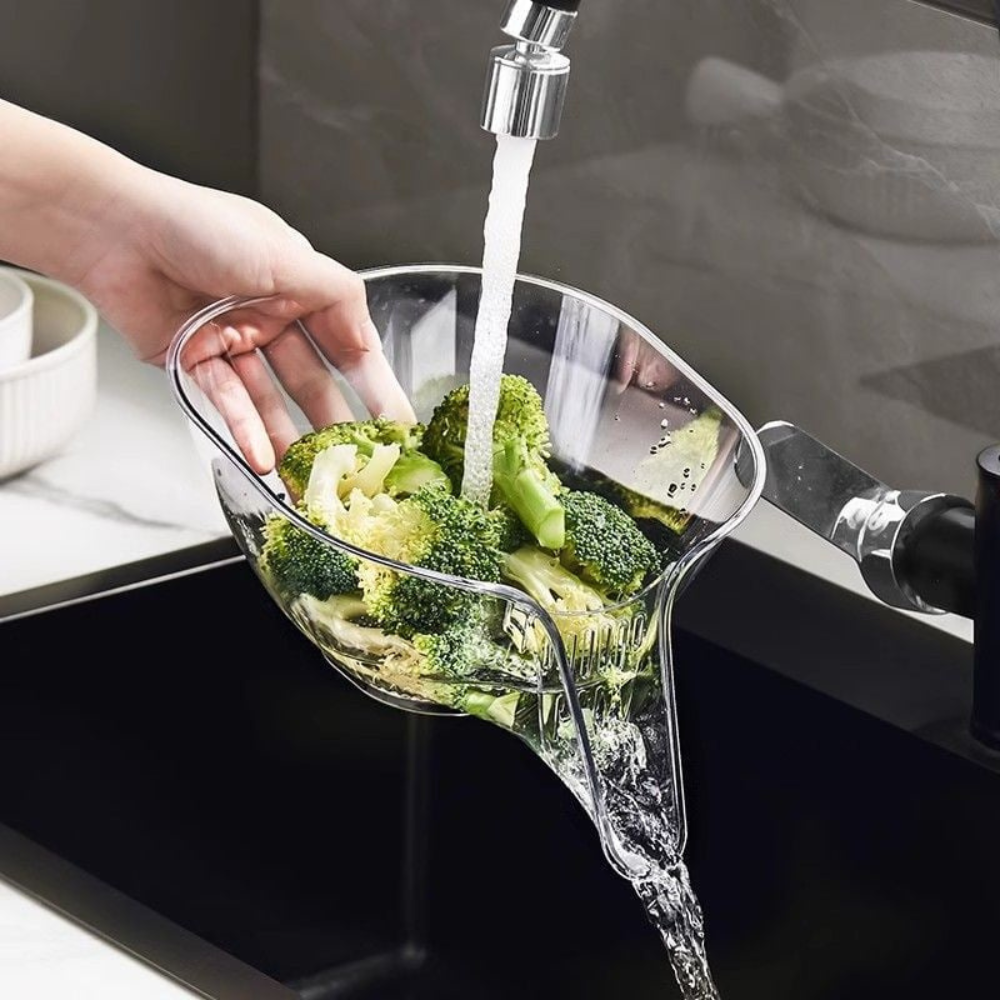 Easy Clean Collapsible Kitchen Strainer Bowl