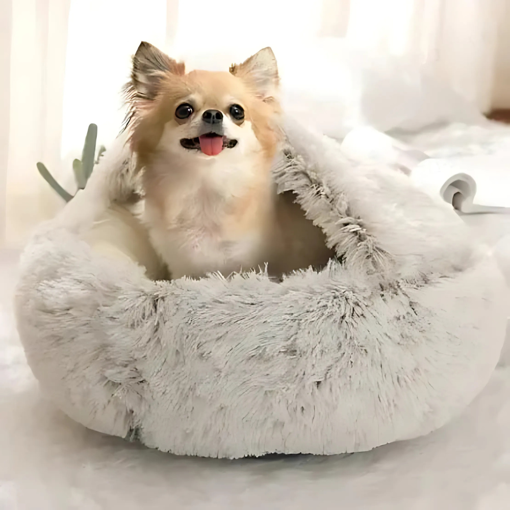 Cozy Pet Bed Warm Hideaway Den