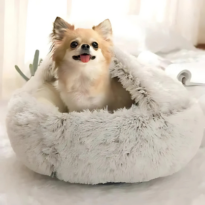 Cozy Pet Bed Warm Hideaway Den