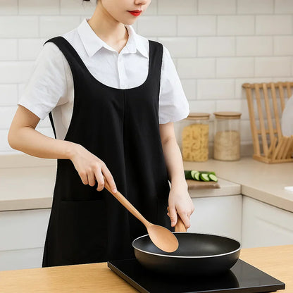 Practical Pockets Bib Apron for Cooking