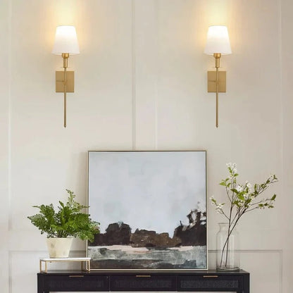 Battery Powered LED Wall Lamp Set of 2