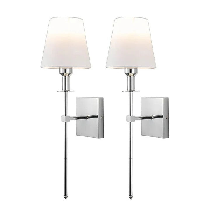 Battery Powered LED Wall Lamp Set of 2