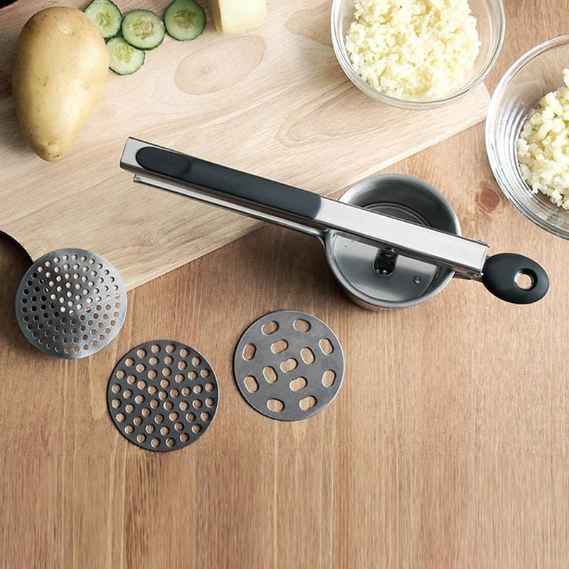 Easy Grip Metal Potato Masher Kitchen Tool