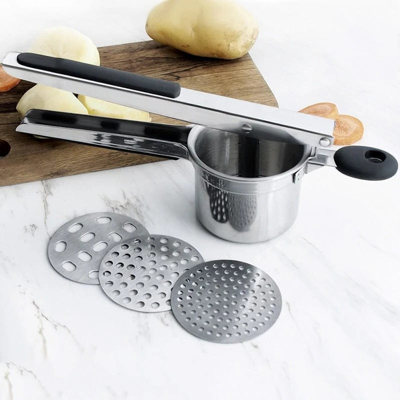 Easy Grip Metal Potato Masher Kitchen Tool