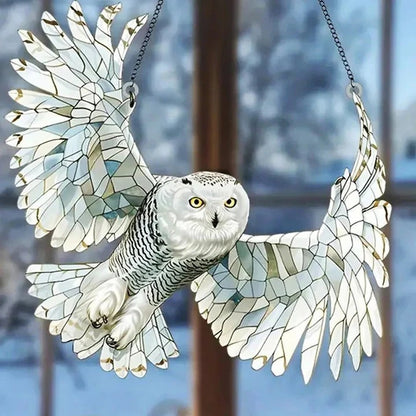 Colorful Bird Window Decor