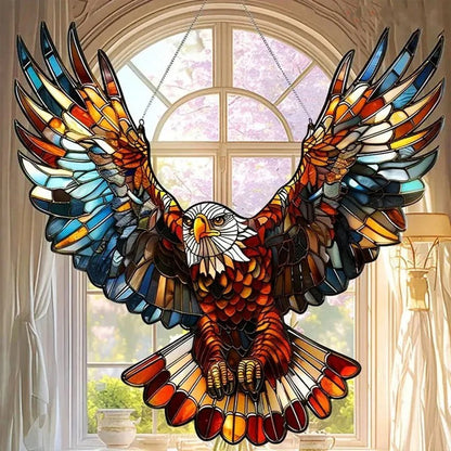 Colorful Bird Window Decor