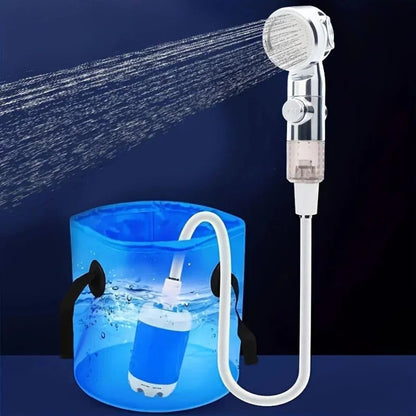 Compact Rechargeable Shower Head Water Pump - Cofik