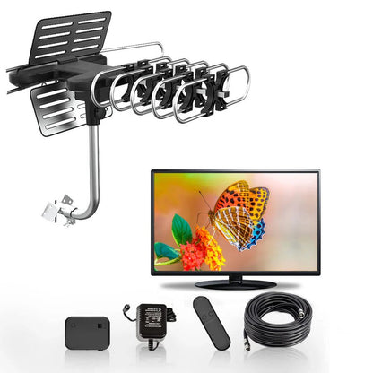 Outdoor HDTV Antenna with 360° Rotation Motor - Cofik
