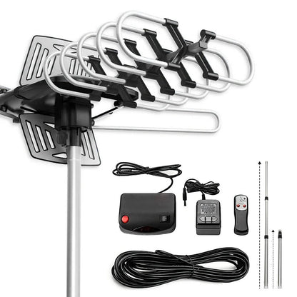 Outdoor HDTV Antenna with 360° Rotation Motor