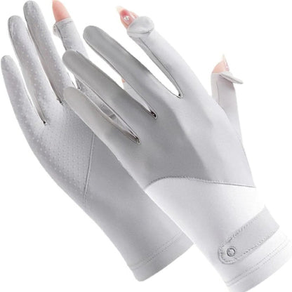 Comfortable Women's UPF Sunblock Driving Gloves
