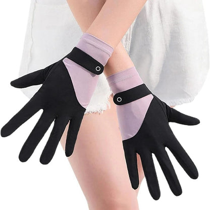 Comfortable Women's UPF Sunblock Driving Gloves