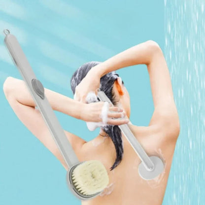Exfoliating Shower Back Scrubber with Long Handle