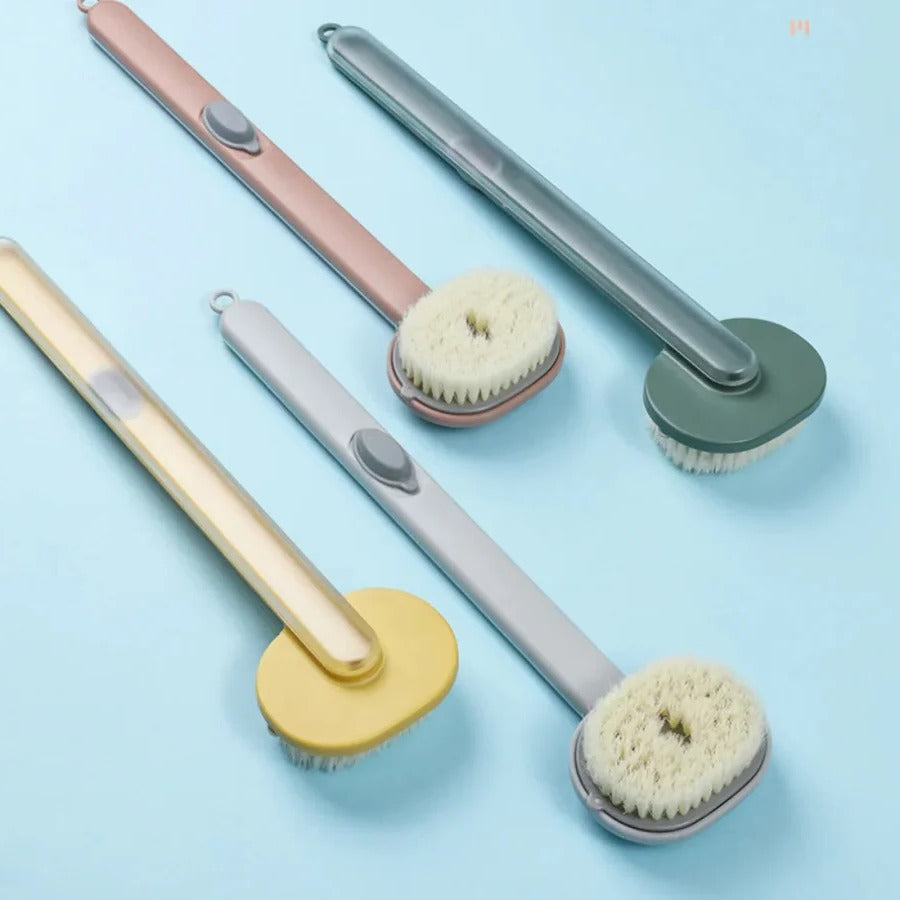 Exfoliating Shower Back Scrubber with Long Handle