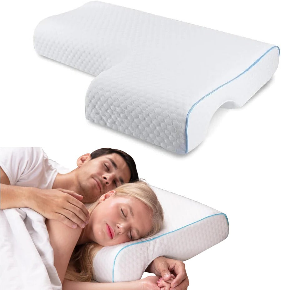 Contour Couple Pillow with Armrest and Memory Foam