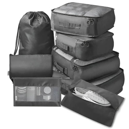 Travel Essentials 7 Piece Packing Cube Set - Cofik
